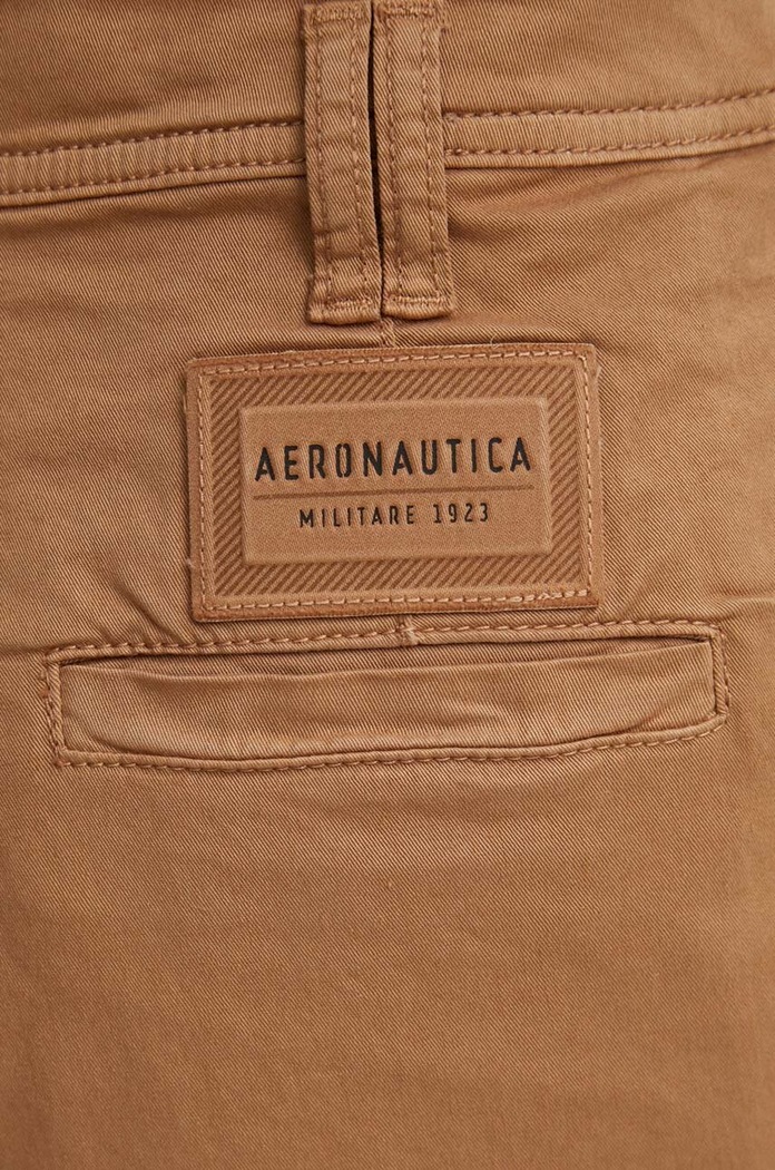 Kratke hlače Aeronautica Militare BE222DCT3276 rjava