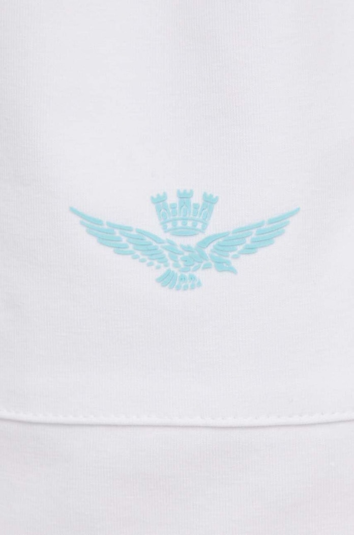 Aeronautica Militare pantaloni scurti alb BF007DJ519