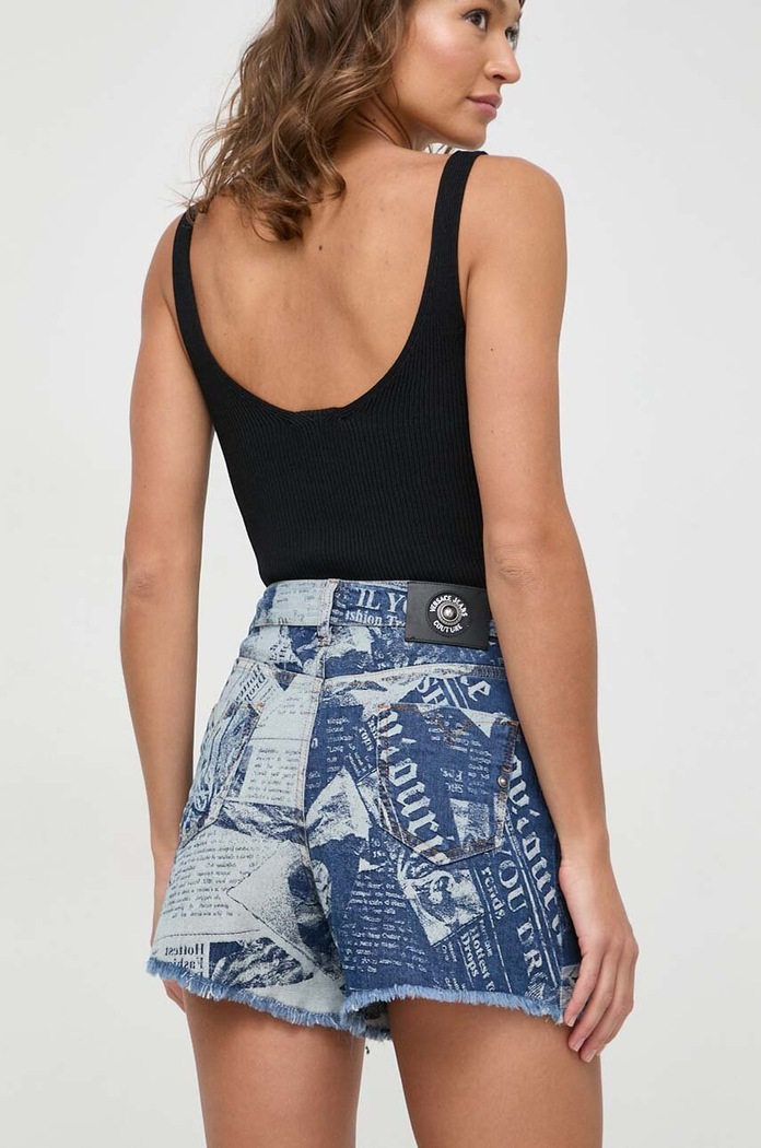 Odzież Versace Jeans Couture szorty jeansowe 76HAD54C.DW074SS0 niebieski
