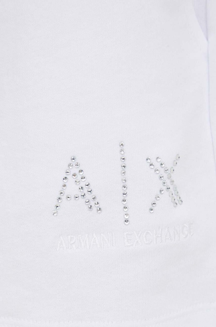 Bavlněné šortky Armani Exchange bílá 3DYS89.YJFHZ