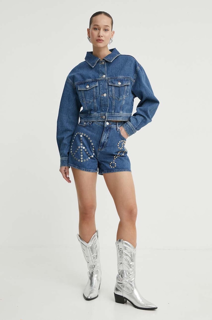 Džínové šortky Moschino Jeans 0301.3735 modrá SS24