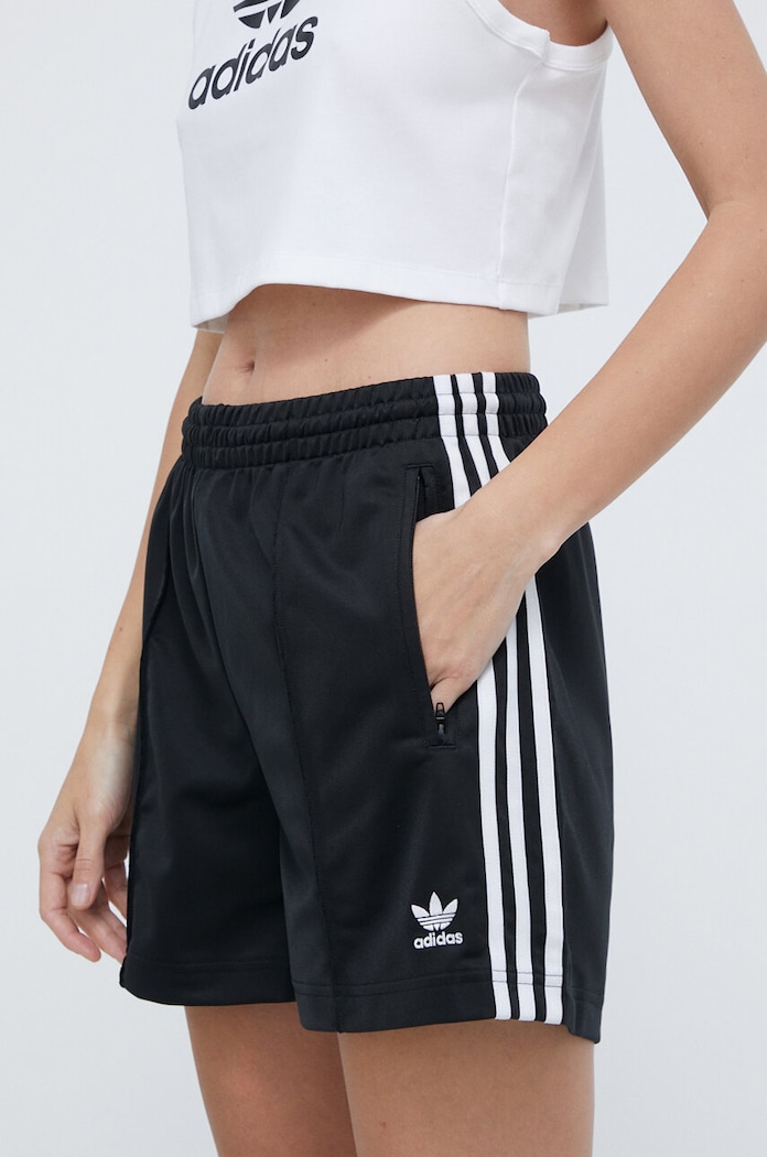 adidas Originals szorty Firebird dzianina czarny IU2425