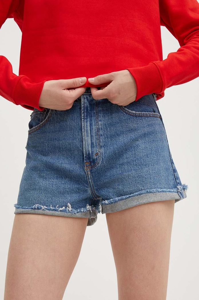 Τζιν σορτς Abercrombie & Fitch τζιν μπλε KI149.4076.278