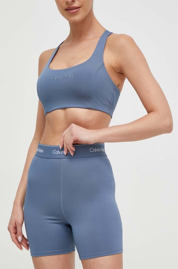 Tréninkové šortky Calvin Klein Performance high modrá 00GWS4L728