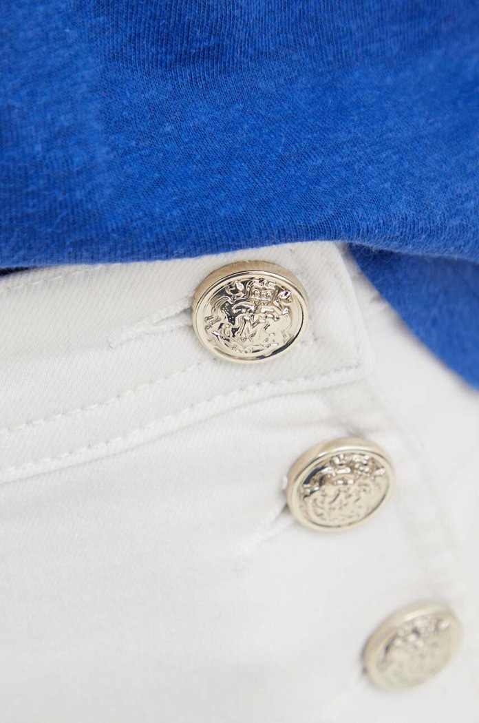 Morgan pantaloni scurti jeans SHIVAL1 bej SHIVAL1.OFF.WHITE