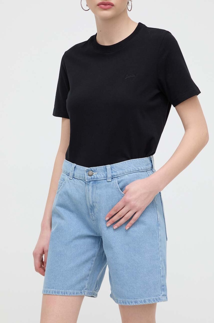 Dickies szorty jeansowe HERNDON SHORT W bawełna niebieski DK0A4YSG