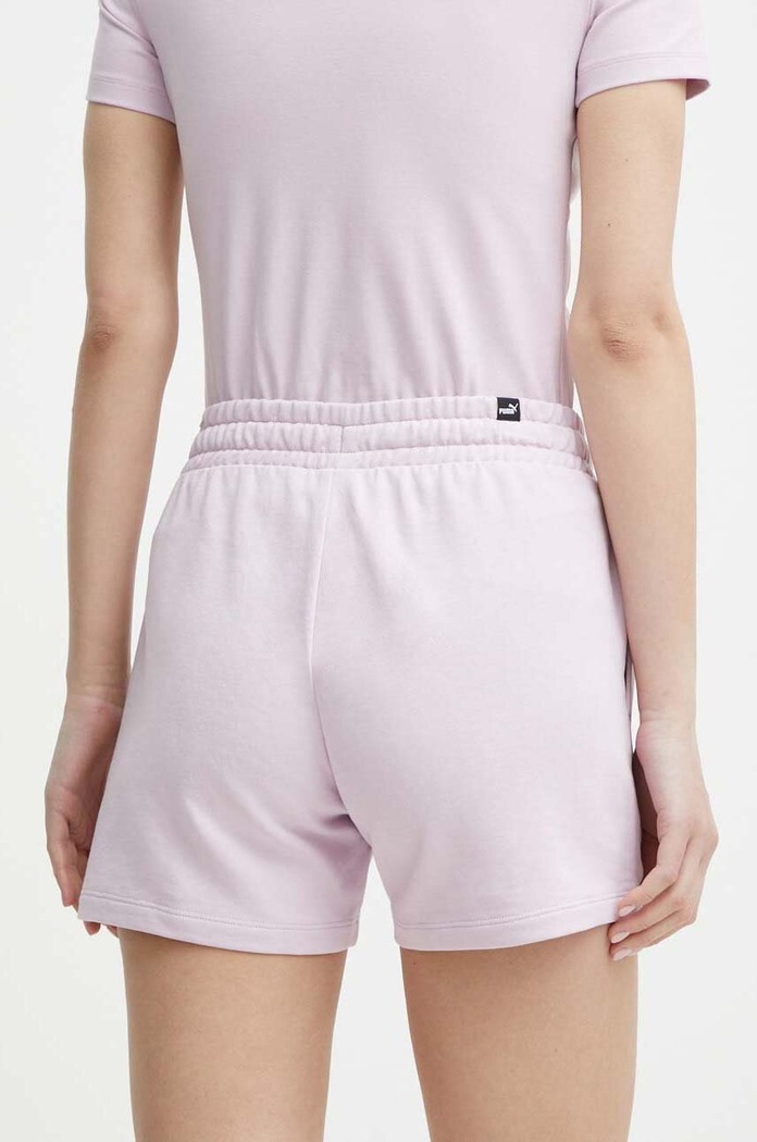 Pamučne kratke hlače Puma BETTER ESSENTIALS 680974 roza SS24