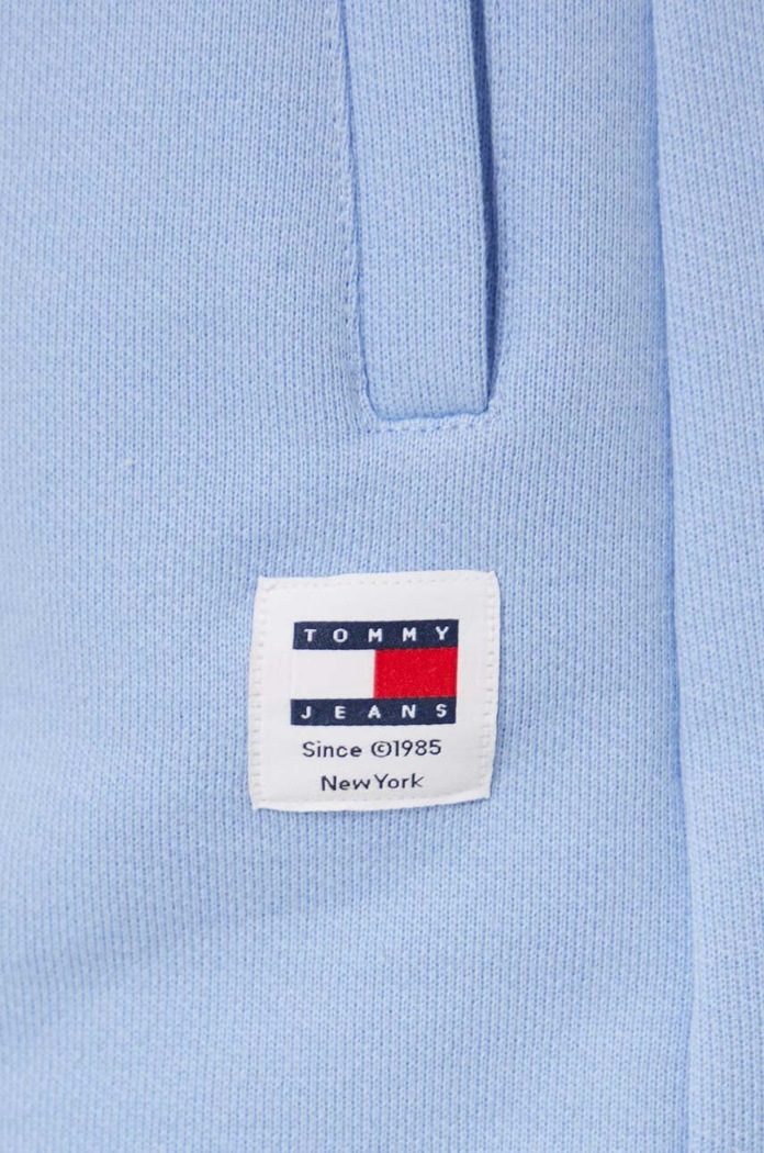 Szorty bawełniane Tommy Jeans DW0DW17772 niebieski