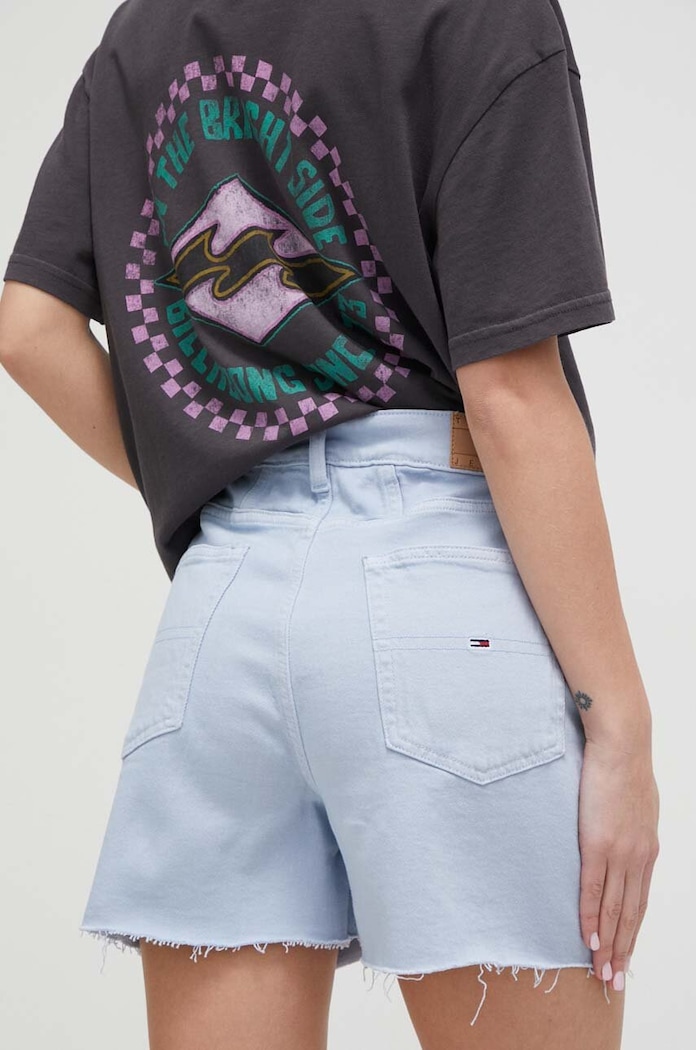 Rifľové krátke nohavice Tommy Jeans DW0DW17779 modrá SS24