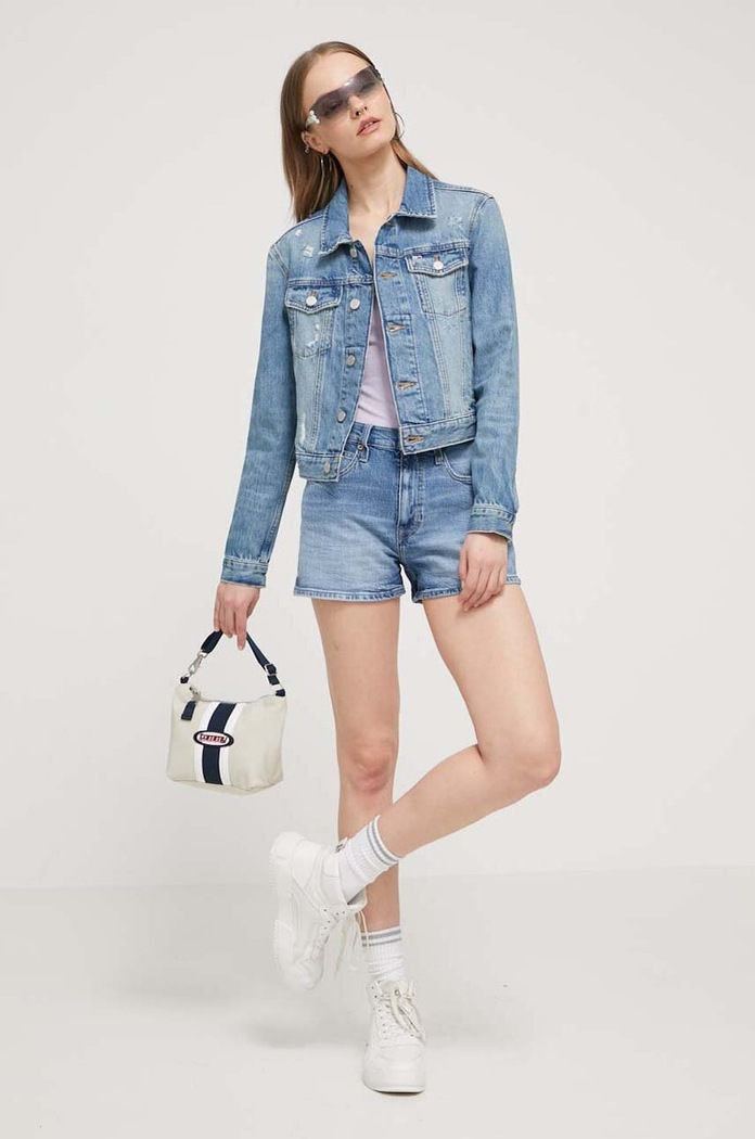 Tommy Jeans szorty jeansowe DW0DW17642 niebieski SS24