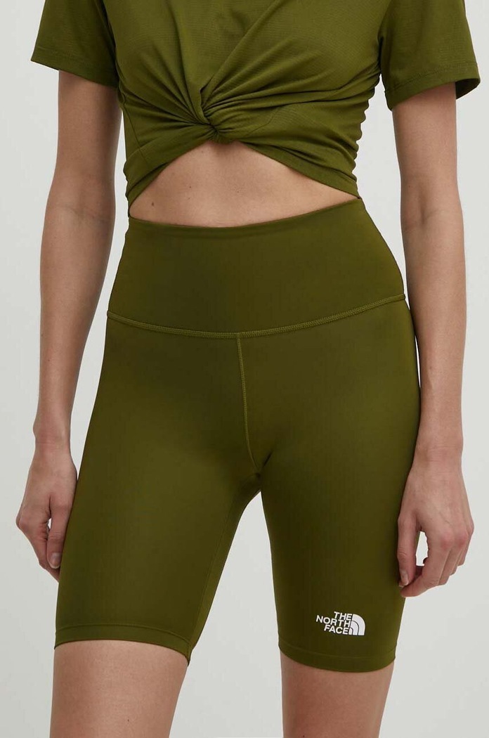 The North Face szorty sportowe z elastanem zielony NF0A87JUPIB1