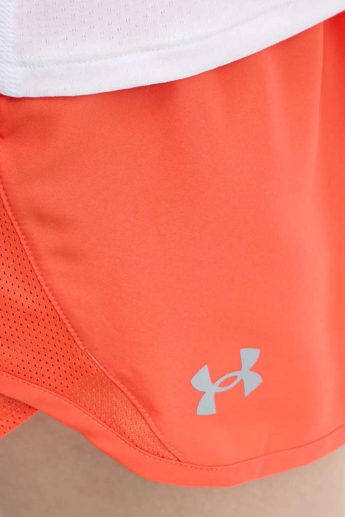 Under Armour pantaloni scurți sport pentru femei Fly By 1382438 portocaliu