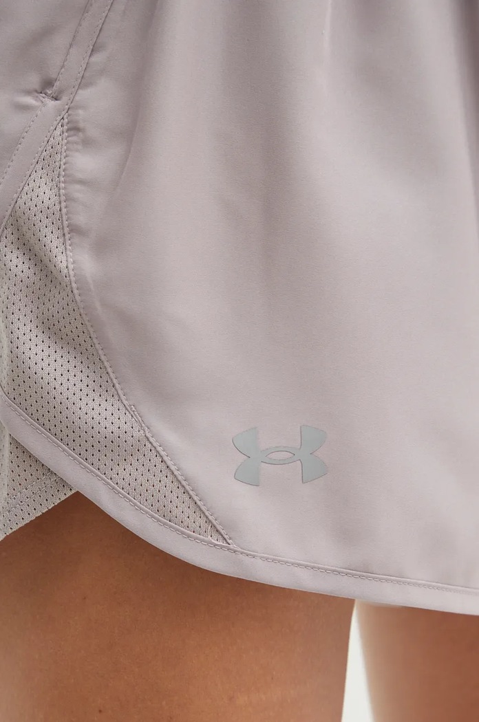 Under Armour szorty sportowe damskie Fly By szary 1382438