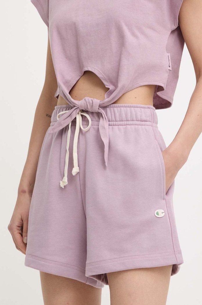 Champion pantaloni scurti tricotaj violet E10009