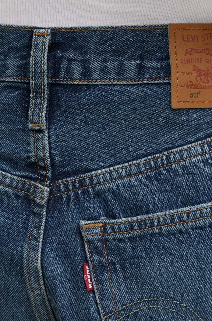 Levi's rövidnadrág női farmer 501® ORIGINAL kék 56327