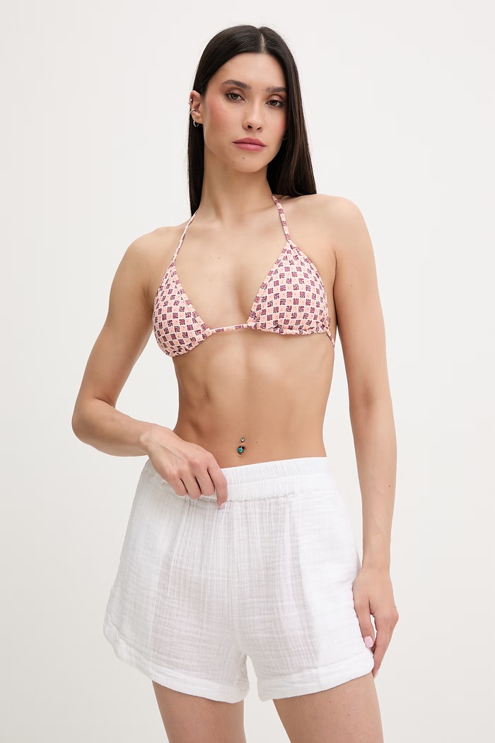 Rip Curl szorty damskie bawełniane GWANE9 biały SS24