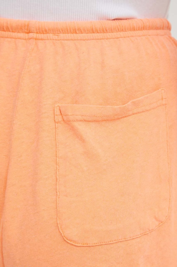 Λινό σορτς American Vintage SHORT COURTSHORT COURT πορτοκαλί LOP09AE24