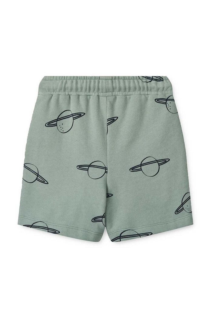 Djevojčice Dječje pamučne kratke hlače Liewood Gram Printed Sweatshorts LW17097 tirkizna