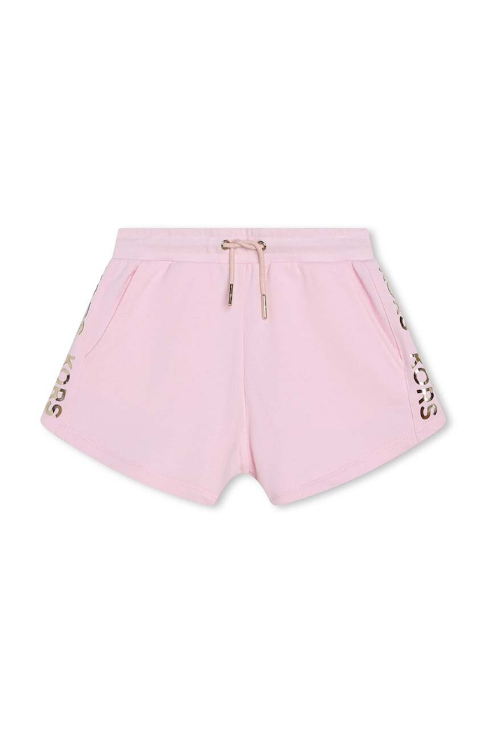 Детски памучен къс панталон Michael Kors R30115.114.150 розов SS24