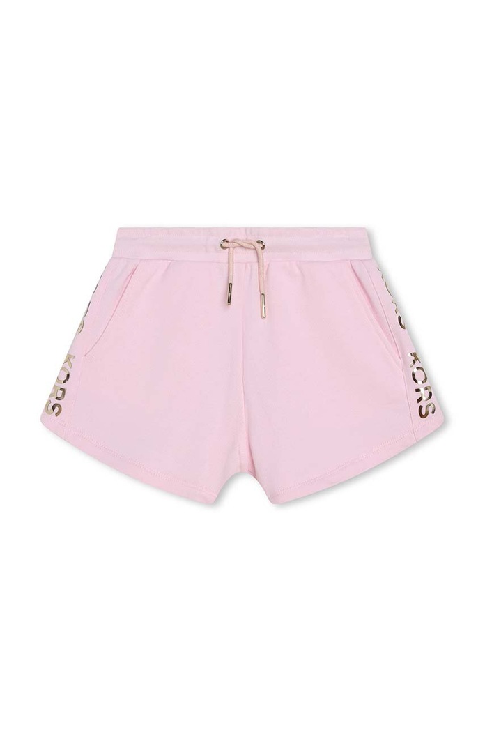 Детски памучен къс панталон Michael Kors R30115.156 розов SS24