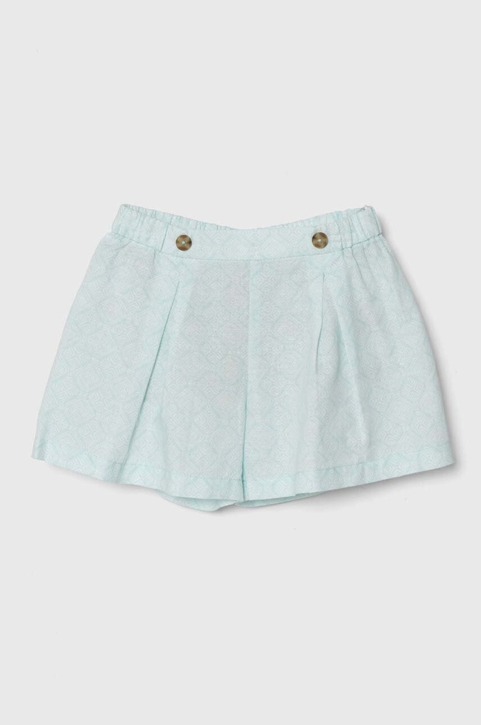 Dječje lanene kratke hlače United Colors of Benetton casual plava 4YP7G901K.P.Seasonal