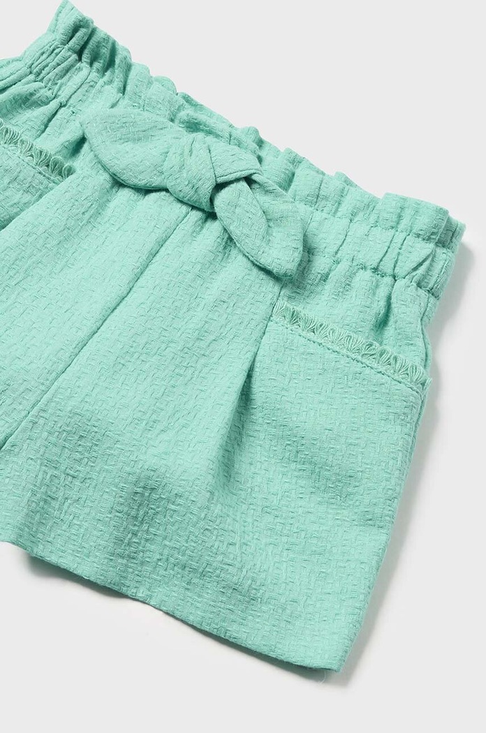 DÍVKA Dětské bavlněné šortky Mayoral 1226.4C.Baby.PPYH tyrkysová