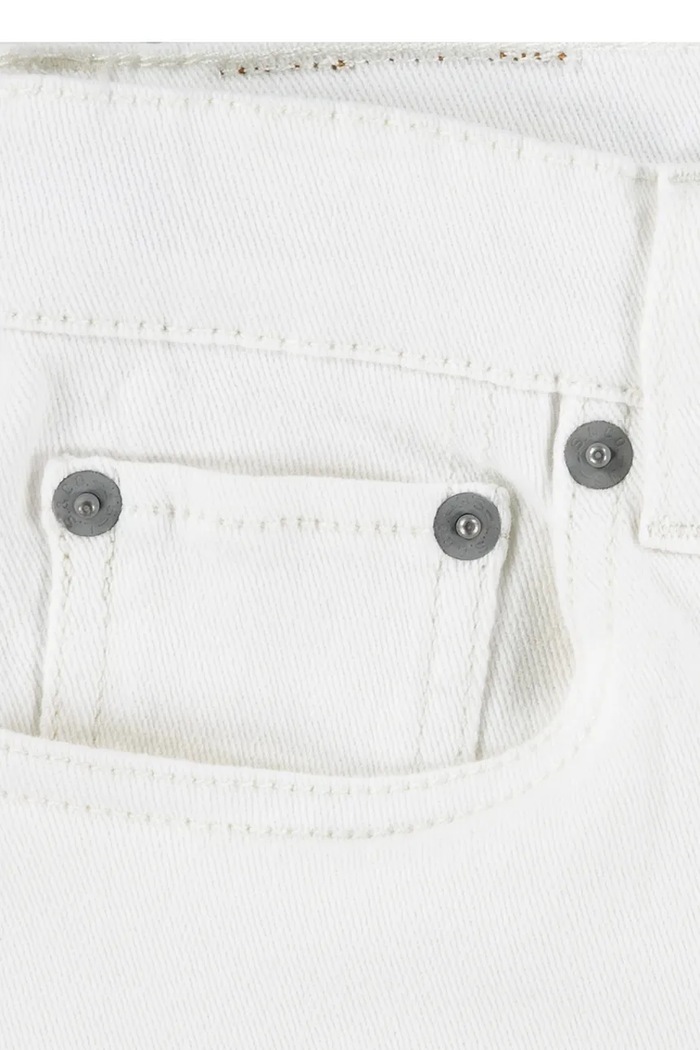 Detské rifľové krátke nohavice Levi's 3EH272 biela