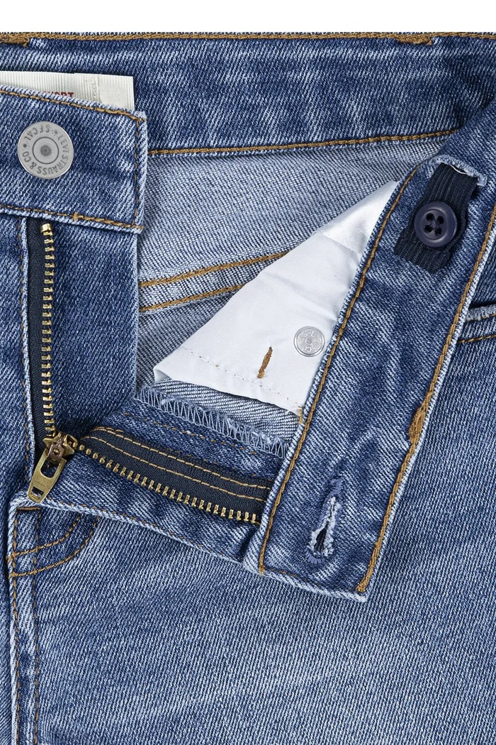 Dievča Detské rifľové krátke nohavice Levi's 3EH272 modrá