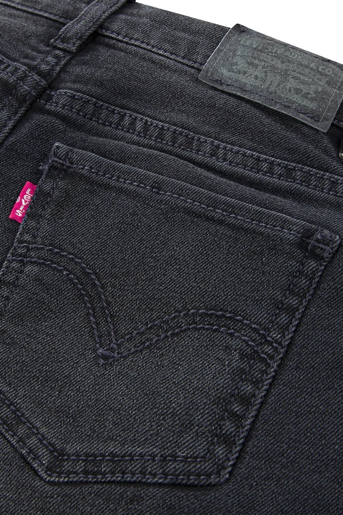 Dievča Detské rifľové krátke nohavice Levi's 3EH272 čierna