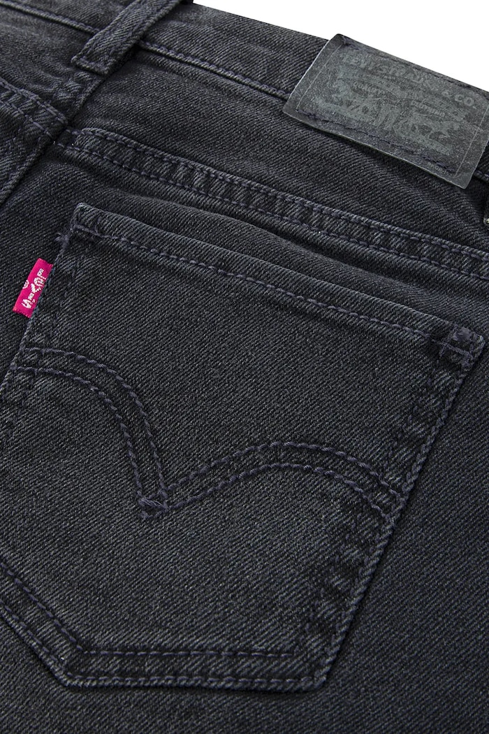 Dievča Detské rifľové krátke nohavice Levi's 3EH272 čierna