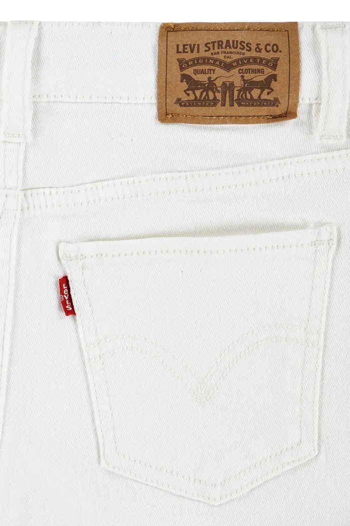 Detské rifľové krátke nohavice Levi's biela 4EH272
