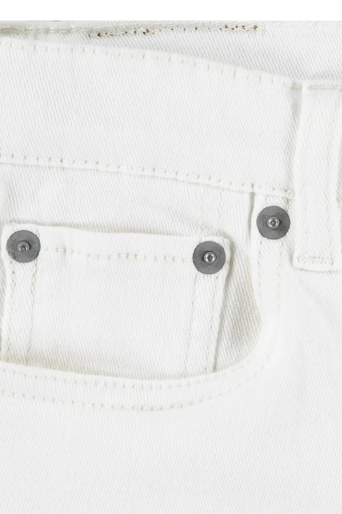 Detské rifľové krátke nohavice Levi's 4EH272 biela