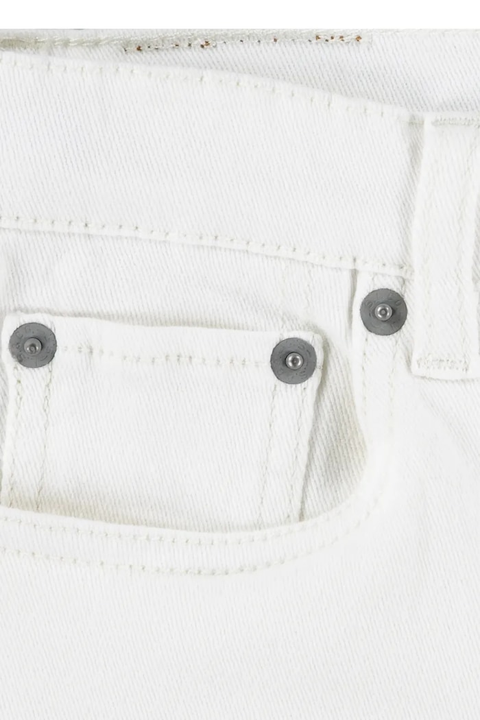 Detské rifľové krátke nohavice Levi's 4EH272 biela
