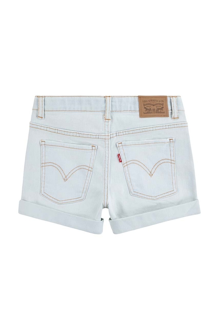 Детски дънков къс панталон Levi's 4EH272 син SS26