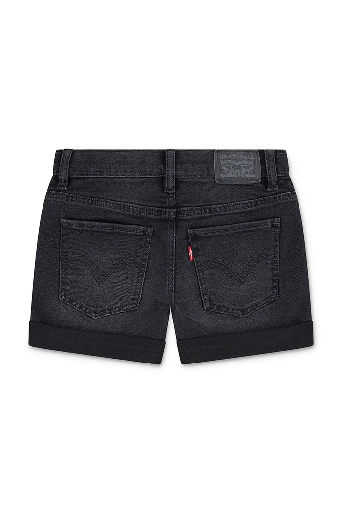 Dievča Detské rifľové krátke nohavice Levi's 4EH272 čierna