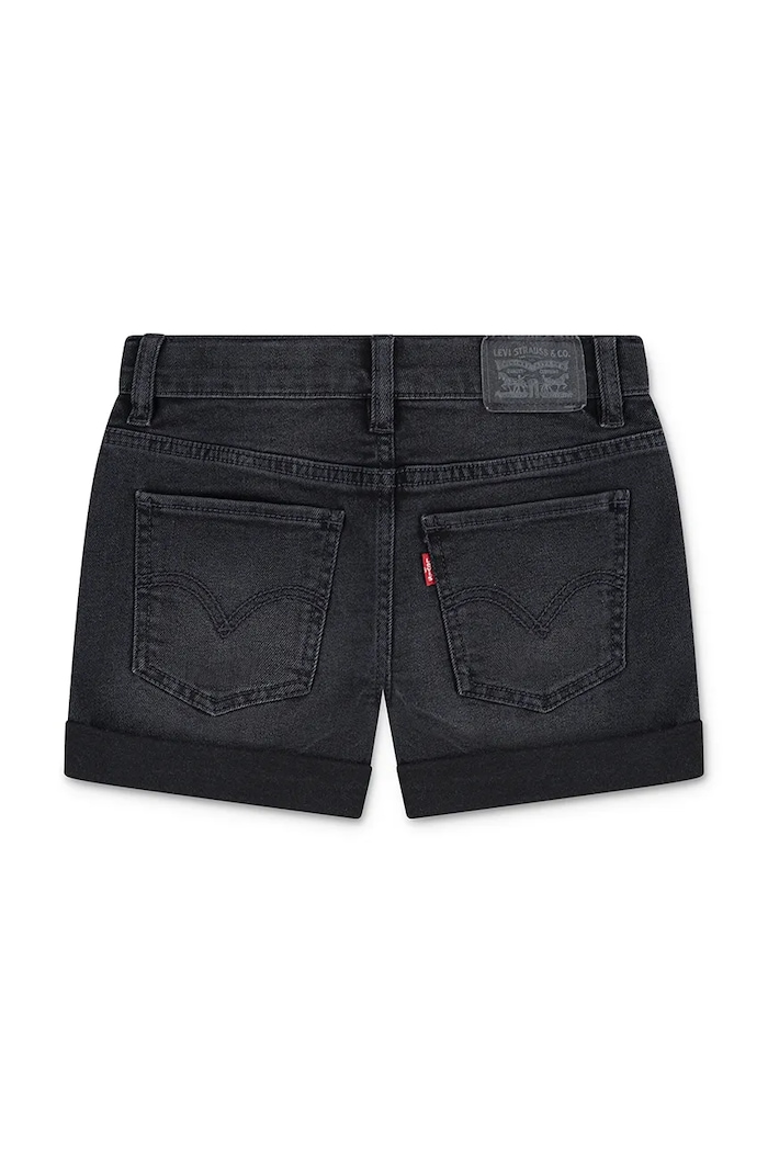 Dievča Detské rifľové krátke nohavice Levi's 4EH272 čierna