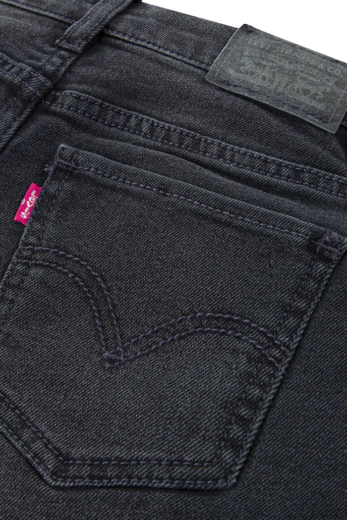 Detské rifľové krátke nohavice Levi's 4EH272 čierna
