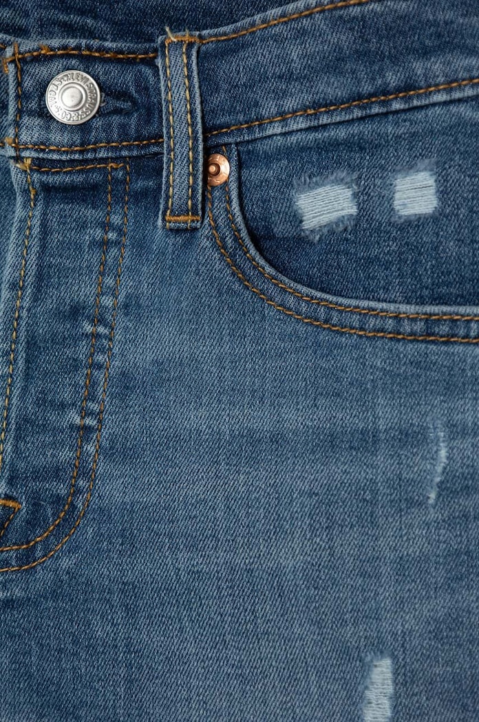 DÍVKA Dětské riflové kraťasy Levi's LVG 501 ORIGINAL SHORTS 4EH878 modrá