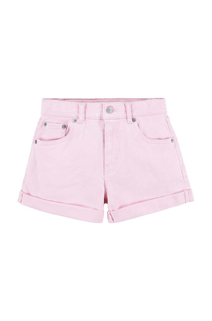 Dětské riflové kraťasy Levi's riflovina růžová 4EK167