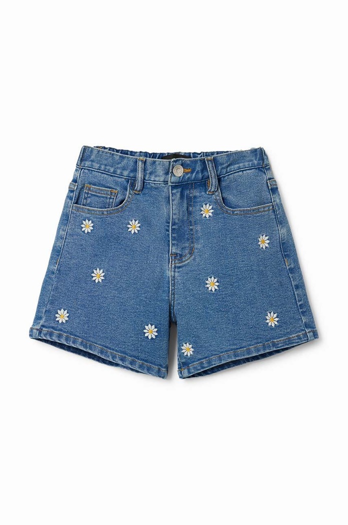 Desigual pantaloni scurti copii 24SGDD05 albastru SS24