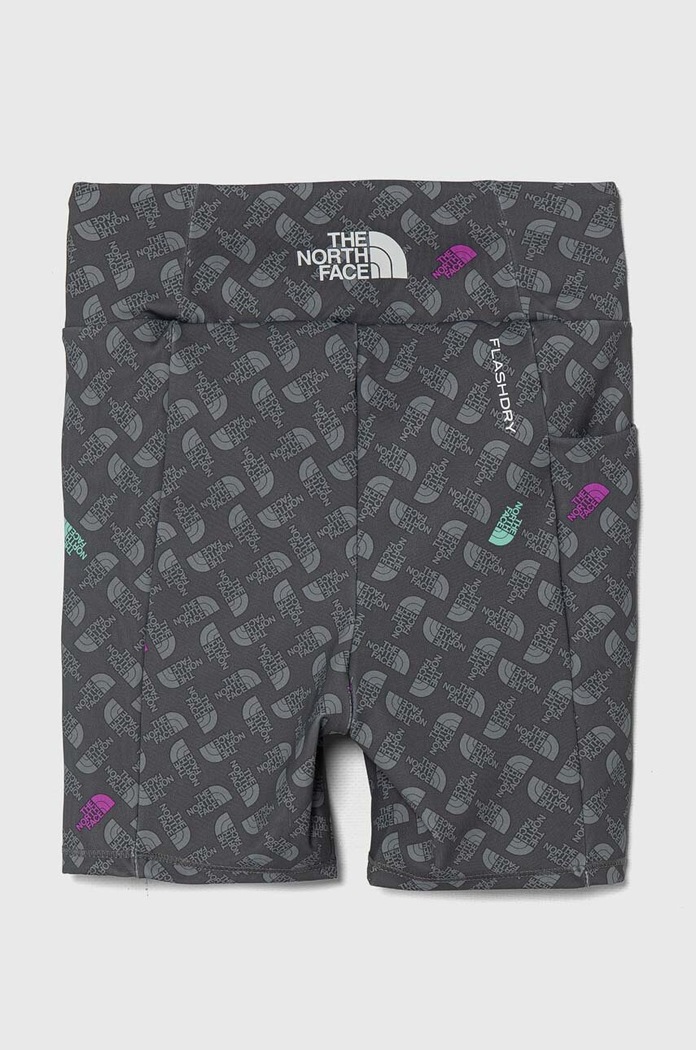 The North Face gyerek rövidnadrág NEVER STOP BIKE SHORT elasztánnal szürke NF0A86Y0