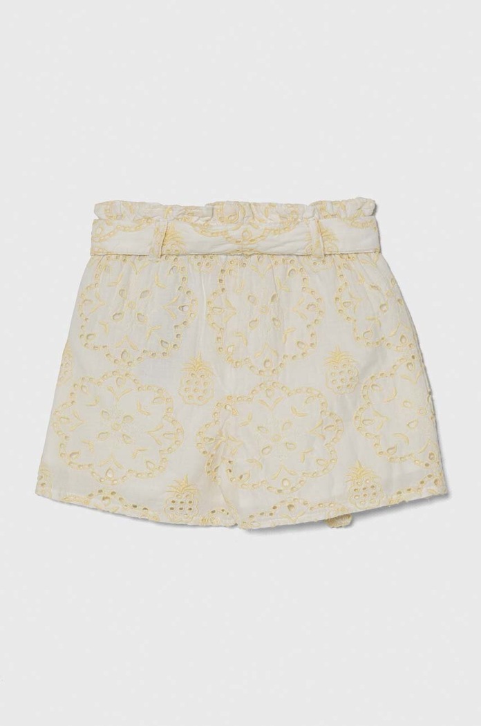 Dětské kraťasy Guess K4GD17.WG5L0.PPYH žlutá SS24