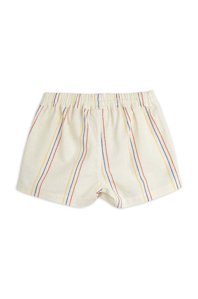 Mini Rodini szorty z domieszką lnu dziecięce 2423010111 biały SS24