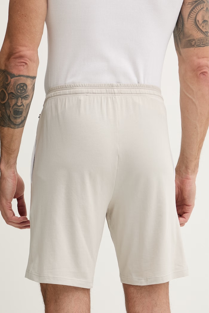 Îmbrăcăminte BOSS pantaloni scurți de loungewear bărbați bumbac cu elastan Mix&Match Short CW 50515314 bej