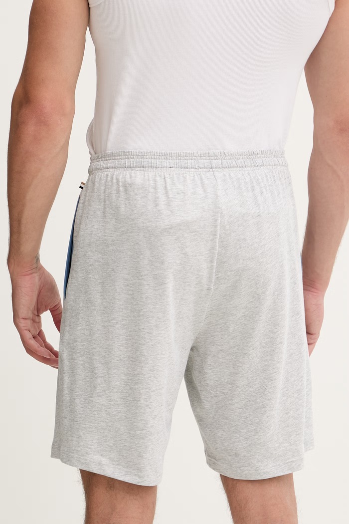 Oblečenie BOSS šortky lounge pánske bavlnené s elastanom Mix&Match Short CW 50515314 sivá