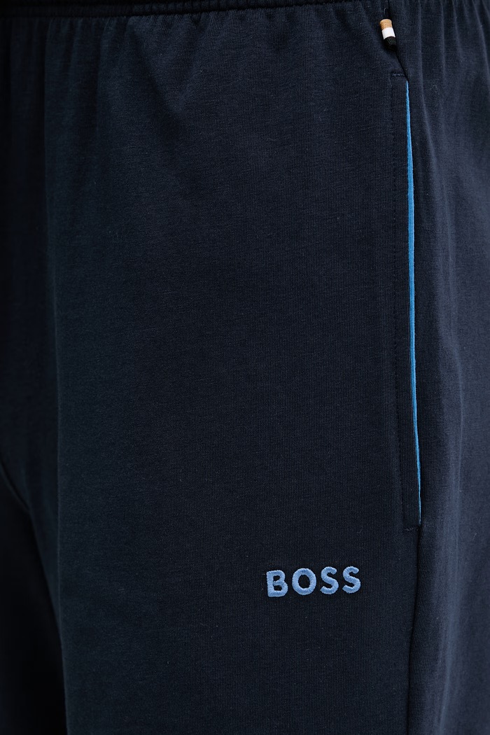 BOSS loungewear kratke hlače moške iz bombaža z elastanom Mix&Match Short CW mornarsko modra 50515314