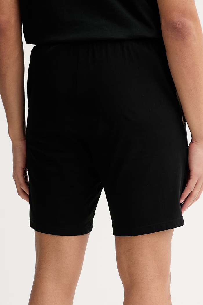 BOSS šortky lounge pánske bavlnené s elastanom Mix&Match Short CW 50515314 čierna SS26