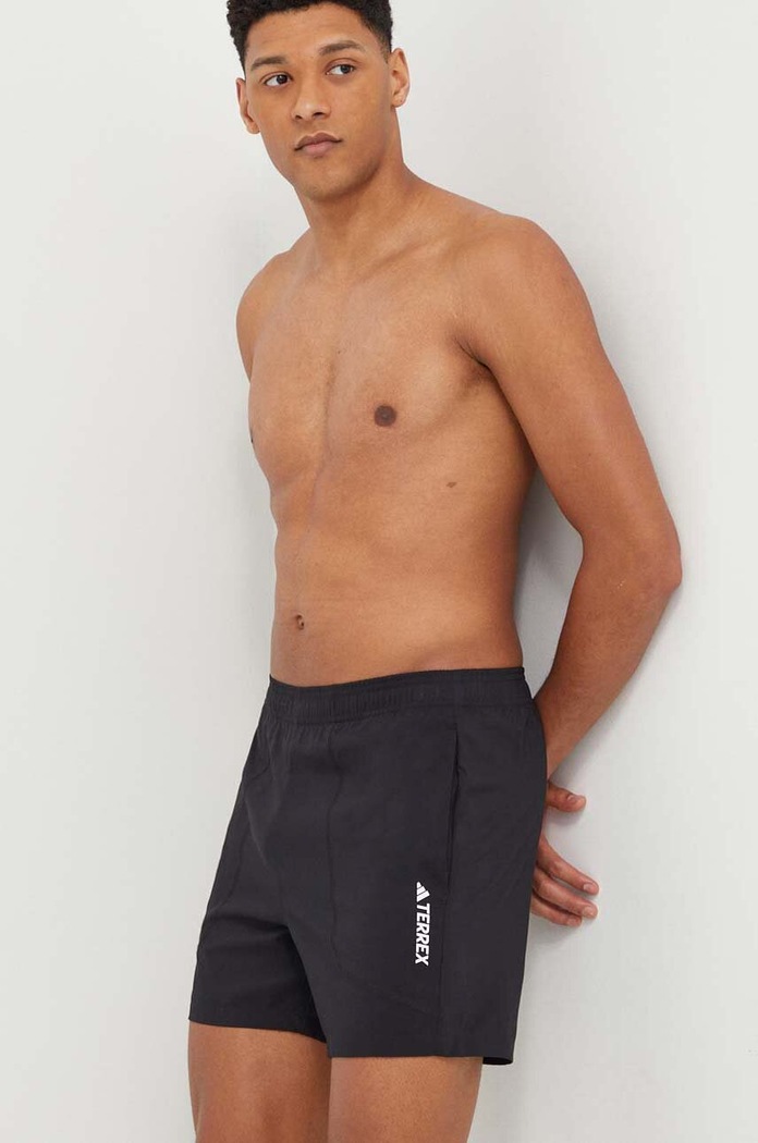 Športové krátke nohavice adidas TERREX Multi látka čierna HM4013