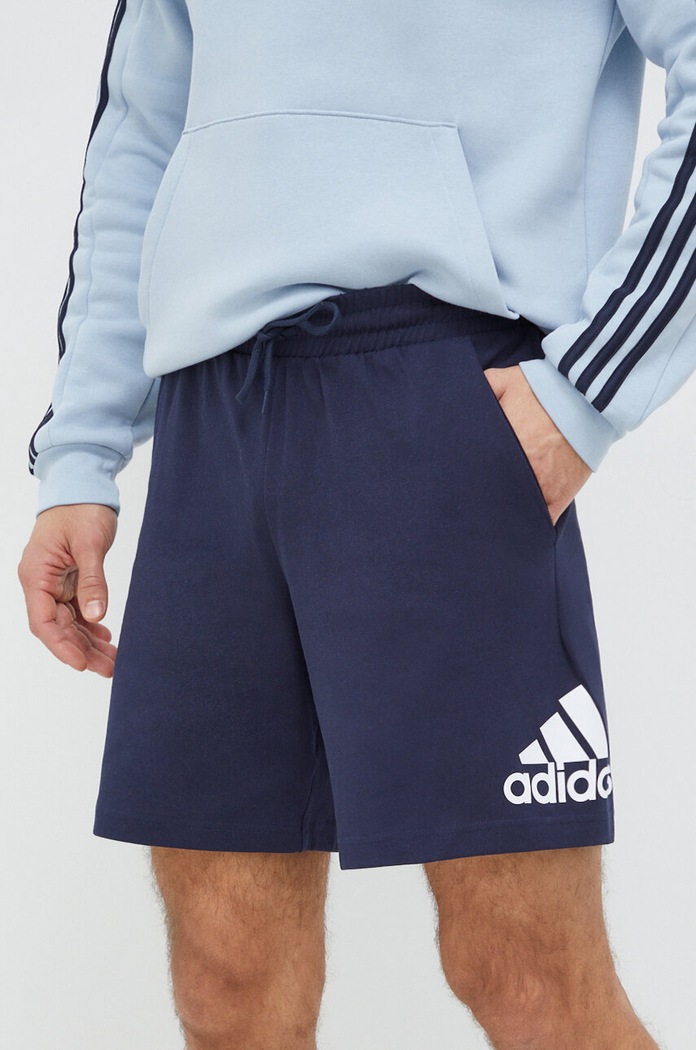 Šortky adidas pletenina tmavomodrá IC9376