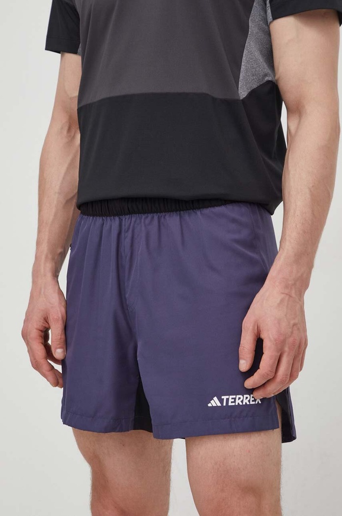 Спортен къс панталон adidas TERREX Multi текстил виолетов IP4864